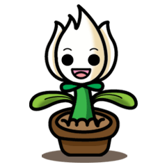 [LINEスタンプ] White Flower