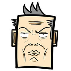 [LINEスタンプ] Stubborn old man