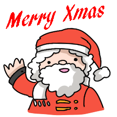 [LINEスタンプ] Blue Grandpa (X'mas ＆ New Year)