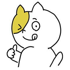 [LINEスタンプ] いいね！猫太郎