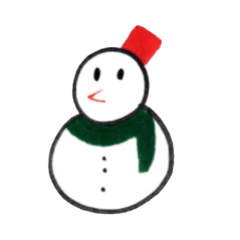 [LINEスタンプ] 雪だるまの女の子
