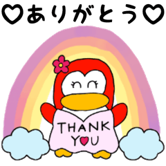 [LINEスタンプ] 毎日使える❤️赤ペンちゃん