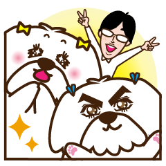 [LINEスタンプ] ゴンちゃん・ゆうちゃん・おたけさんの日常