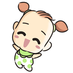 [LINEスタンプ] QBaby and Maggie