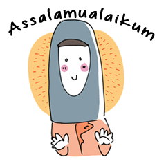 [LINEスタンプ] バラのヒジャブの生活
