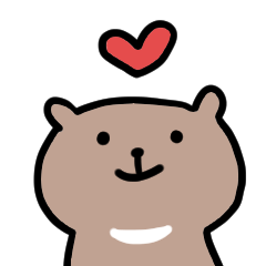 [LINEスタンプ] 【くま】ツキノワグマのタクマくん