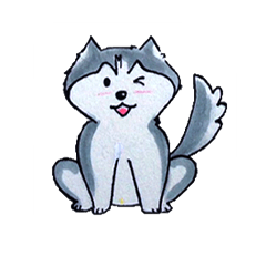 [LINEスタンプ] Little Husky