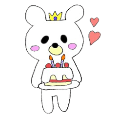 [LINEスタンプ] クマ、くま、熊。〜pretty bear〜