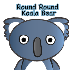 [LINEスタンプ] Round Round Koala Bear