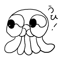 [LINEスタンプ] クラゲのボケリンと猫のフィーちゃん