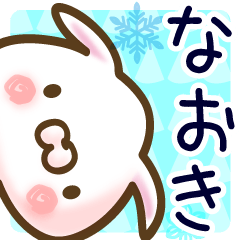 [LINEスタンプ] なおきが使う名前スタンプ■40個■冬+