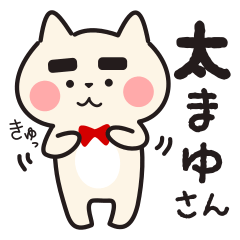 [LINEスタンプ] 太まゆさん、時々マロまゆさん。