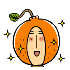 [LINEスタンプ] Orange old man