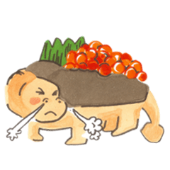 [LINEスタンプ] howhowpaper_Sushi dinosaur