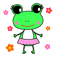 [LINEスタンプ] かわいい かえるん