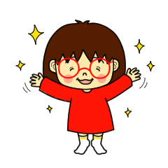 [LINEスタンプ] メガネちゃん(基本編)