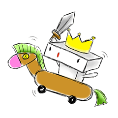 [LINEスタンプ] Boxman : happy playing together