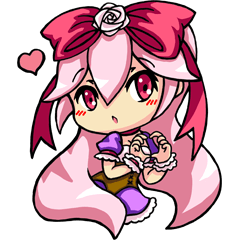 [LINEスタンプ] ピンクと彼女の幸せな良きパートナー