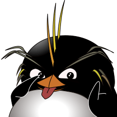 [LINEスタンプ] 生意気なペンギンのスタンプ40個