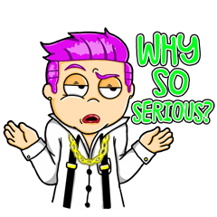 [LINEスタンプ] Mr Serious