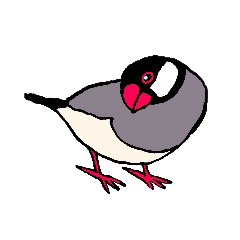 [LINEスタンプ] 文鳥の暮らし