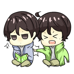 [LINEスタンプ] Twins in daily