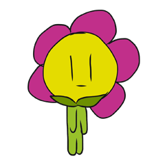 [LINEスタンプ] Pinky Flower Power
