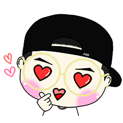 [LINEスタンプ] 団子の頭の男の子