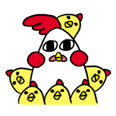[LINEスタンプ] chicken day
