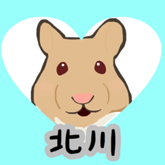 [LINEスタンプ] 北川さんの為のハムスタースタンプ