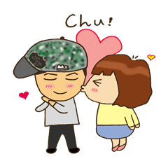[LINEスタンプ] JJ＆CC Couple talk