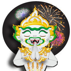 [LINEスタンプ] Hanuman (Thai Version)