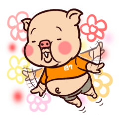 [LINEスタンプ] Fat Fat Pig _ Part 2