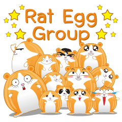 [LINEスタンプ] Rat Egg Group