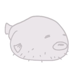 [LINEスタンプ] Puffer fish NiNi