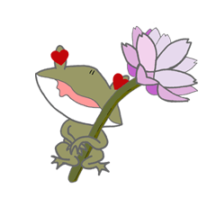 [LINEスタンプ] Froggy's happy holiday