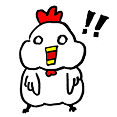 [LINEスタンプ] Chucky the naughty fat chicken