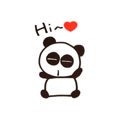 [LINEスタンプ] gogi gogi pandaの画像（メイン）