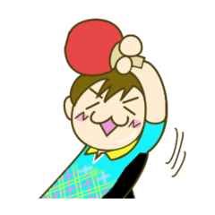 [LINEスタンプ] Happy table tennis