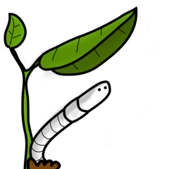[LINEスタンプ] Emotionless Worm