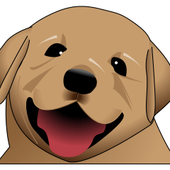 [LINEスタンプ] わんぱく、ゴールデンレトリーバー8個