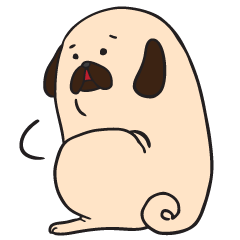 [LINEスタンプ] Pug the Pug