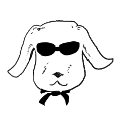 [LINEスタンプ] gangsta dogs with sunglasses