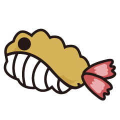 [LINEスタンプ] Fried whale