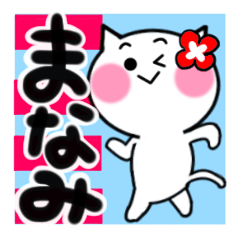 [LINEスタンプ] まなみさんが使うねこスタンプ