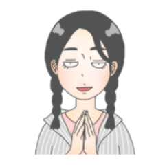 [LINEスタンプ] 足がちにつかない女の子，ましろ。