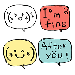 [LINEスタンプ] Balloon Stickers (and smile face)