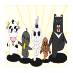 [LINEスタンプ] Animal Party - A Rabbit