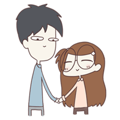 [LINEスタンプ] This is my boyfriend ＆ girlfriend