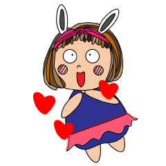 [LINEスタンプ] Little Q Emily